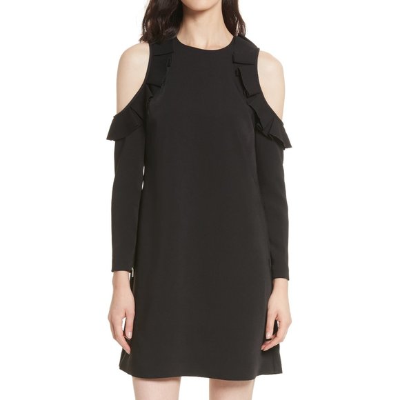 TED BAKER | Cold Shoulder Dress | Size 1 - Picture 1 of 11